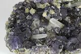 Purple Dodecahedral Fluorite Cluster - Yaogangxian Mine #185631-1